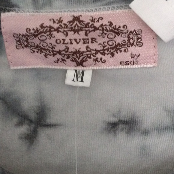 Grey Tie dye embellished long sleeve top - Picture 3 of 9